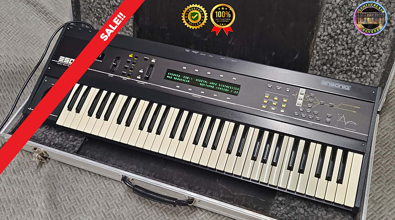 Ensoniq ESQ-1 Wave Synthesizer ✅ Catrige+SQX20 Expander Catrige+ Hardcase + New Battery✅RARE from ´80s✅ Professional Synthesizer✅ Cleaned & Full Checked ✅ image 1