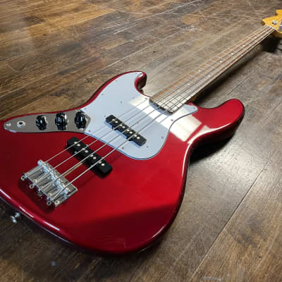 2010 Fender JB-62 LH Jazz Bass Reissue Left-Handed Candy Apple Red MIJ Japan image 4