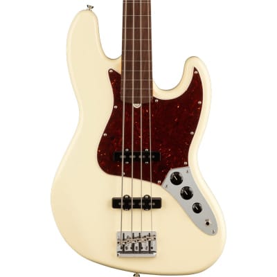 Fender American Professional II Jazz Bass, Fretless, Rosewood Fingerboard, Olympic White for sale