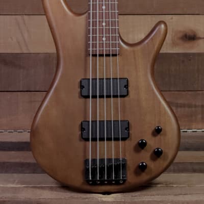 Ibanez GSR205 5-String Bass, Brown Walnut Flat for sale