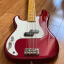LEFTY! Rare Fender Japan 1957 Precision Bass Left-Handed Old Candy Apple Red 2012