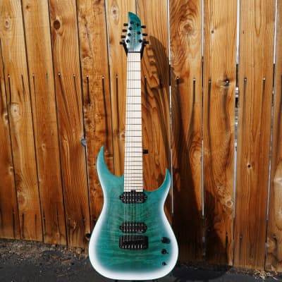 Schecter USA CUSTOM SHOP KM-7 Stage Keith Merrow - Pacific Snow 7-String(Autographed) w/ Case (2023) image 2