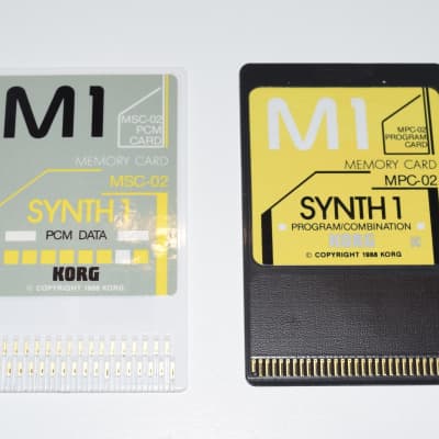 Korg M1 Synth 1 Memory Card MPC-02 MSC-02