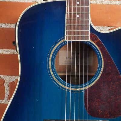 Yamaha DWX-8C Acoustic Electric Guitar Blue image 3