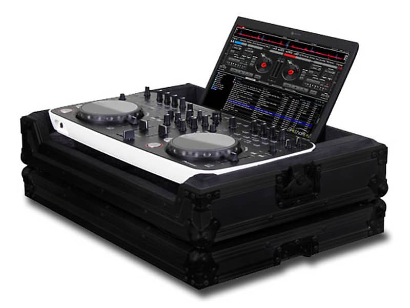 Odyssey FRERGOBL Black Label Pioneer DDJ-Ergo Flight Ready Case w/ Laptop Storage Compartment Black image 1