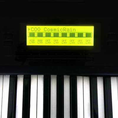 LCD Display yellow with cable Kit for Korg 01/W