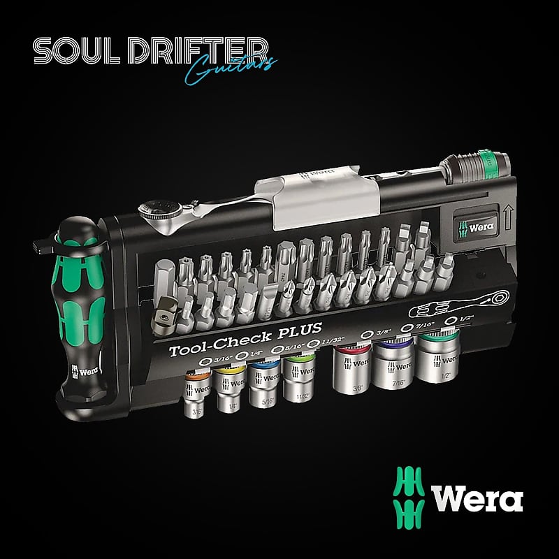 Wera ToolCheck Plus Bit Ratchet Set with Sockets Imperial Reverb