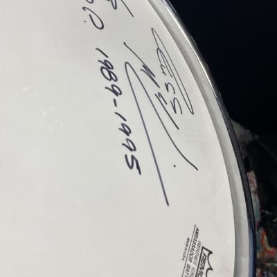 Russ McKinnon's, Tower of Power Remo 13x5.5" Custom Snare Drum 1980's - Purple Stain image 6
