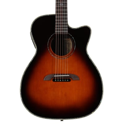 Alvarez WY1 Yairi Folk Cutaway Acoustic-Electric Guitar (with Case), Sunburst image 1
