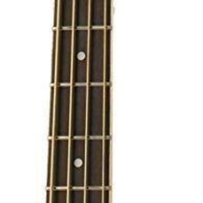 Oscar Schmidt OB100N Acoustic Electric Bass with Gig Bag in a NATURAL Finish image 2