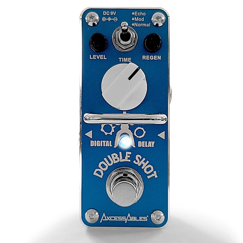 AxcessAbles DOUBLE SHOT Digital Delay Guitar Pedal Delay / Reverb