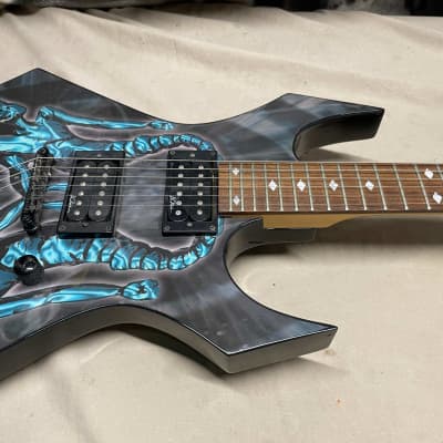 B.C. Rich bc Limited Edition Body Art Collection Warlock Guitar with Case 2003 - Maggot Man - Skate The Planet image 5