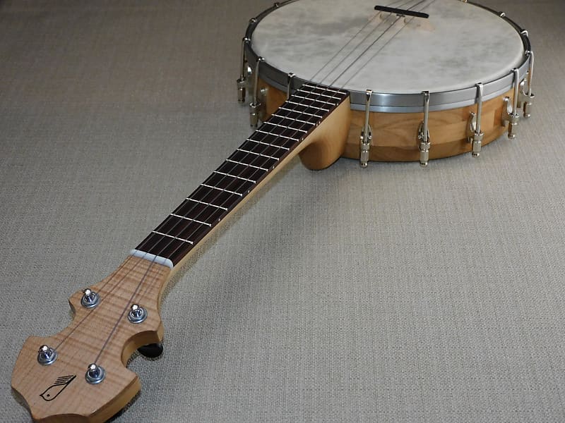 Songbird Stringed Instruments  Model 17 Custom 2024 - Solid Sycamore tenor banjolele USA luthier built custom banjo-ukulele hybrid image 1