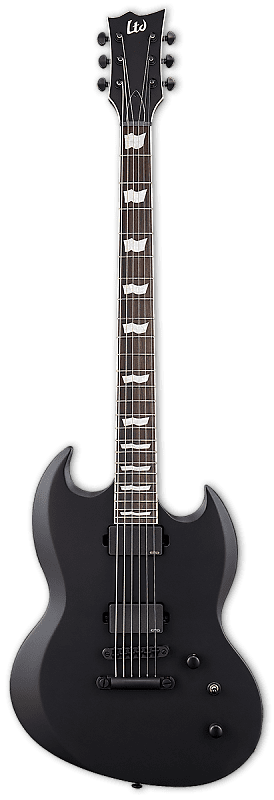 ESP LTD VIPER-400 BARITONE Black Satin (B Stock) image 1