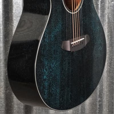 Breedlove Rainforest S Concert Midnight Blue CE Mahogany Acoustic Electric Guitar #2173 image 5