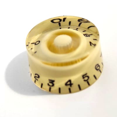 1 Gibson LP SG Vintage-style Speed Knob Cream metric 18 splines not engraved