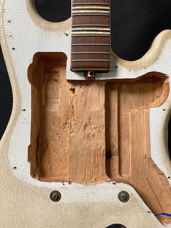 Hofner Galaxy 176 White vinyl cover Body Reverb