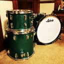 2021 Ludwig Classic Maple Fab Outfit 9x13 / 16x16 / 14x22" Green Sparkle w/Gator Cases - Free Shipping!