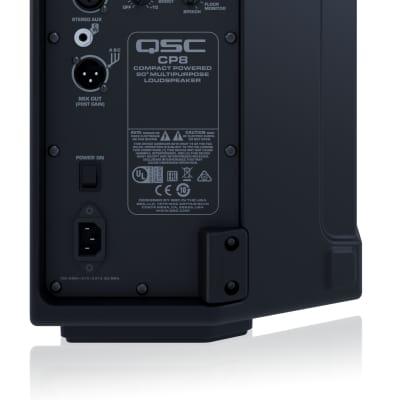 QSC CP8-NA 8 2-Way Active Compact Powered Loudspeakers in Black image 2