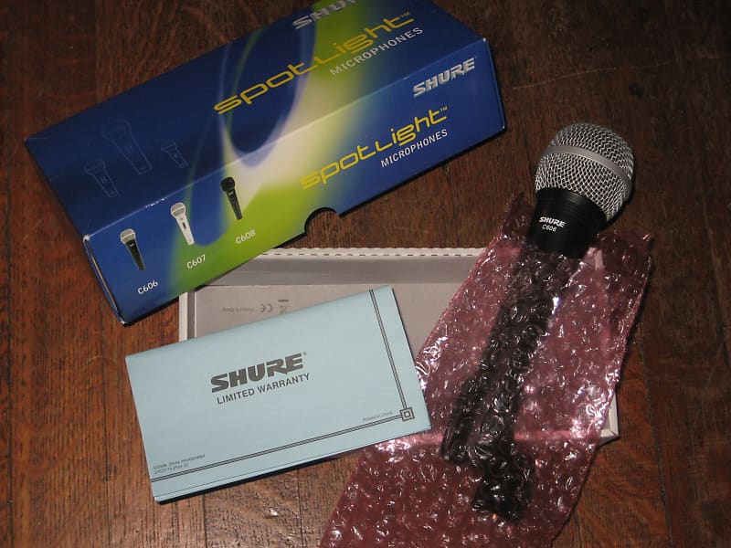 SHURE C606 HANDHELD VOCAL RECORDING MIC PERFORMANCE MICROPHONE in Original Box image 1