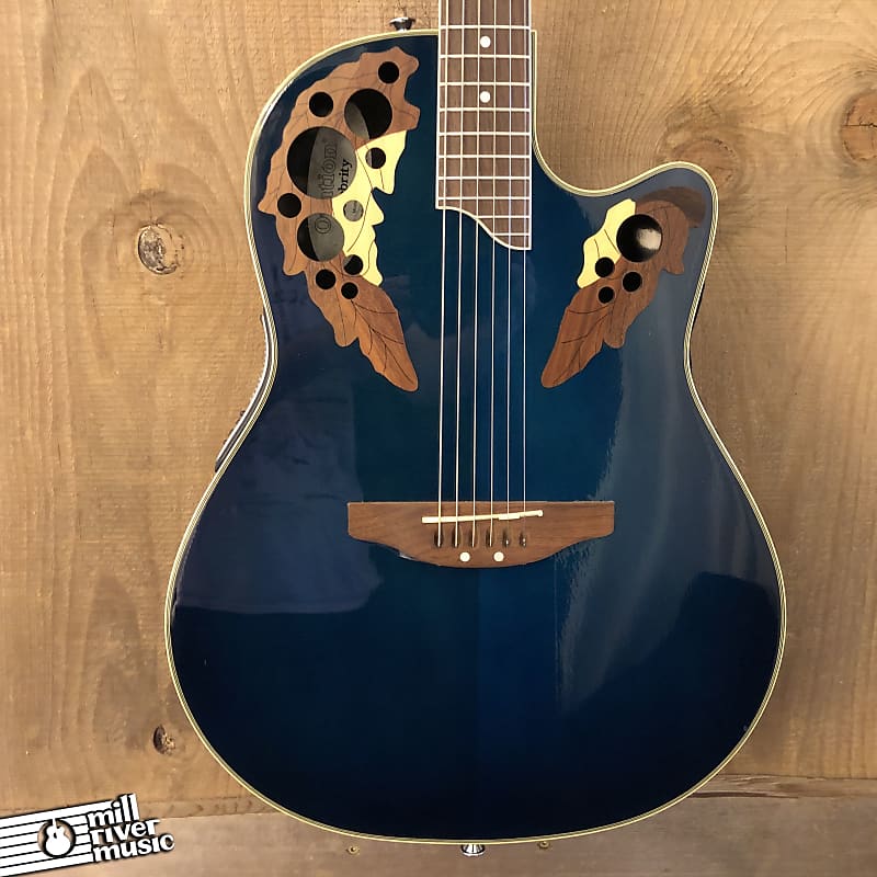 Ovation Celebrity CS257 Acoustic Electric Guitar Blue