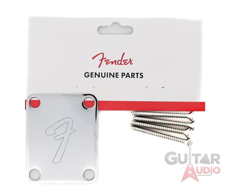 Fender 099-1448-100 Vintage-Style 4-Bolt Neck Plate with F
