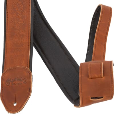 Martin Garment Leather Guitar Strap - Brown - 18A0088 image 2