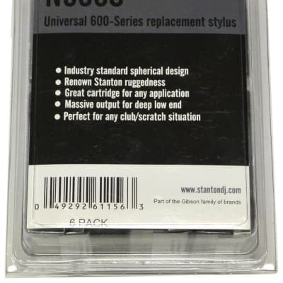 Stanton N600S Stylus 6 Pack of Turntable Cartridge 600-series Raplcement Stylus Record Player Needles image 4