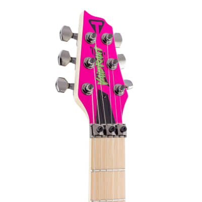 Traveler Guitar V88X Vaibrant Deluxe Electric Travel Guitar (Hot Pink) image 4