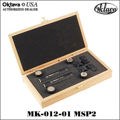 Oktava MK-012-01 MSP2 Cardioid Capsule Matched Stereo Pair - 2024 - Black - New - Wood Jewelers Box! image 1