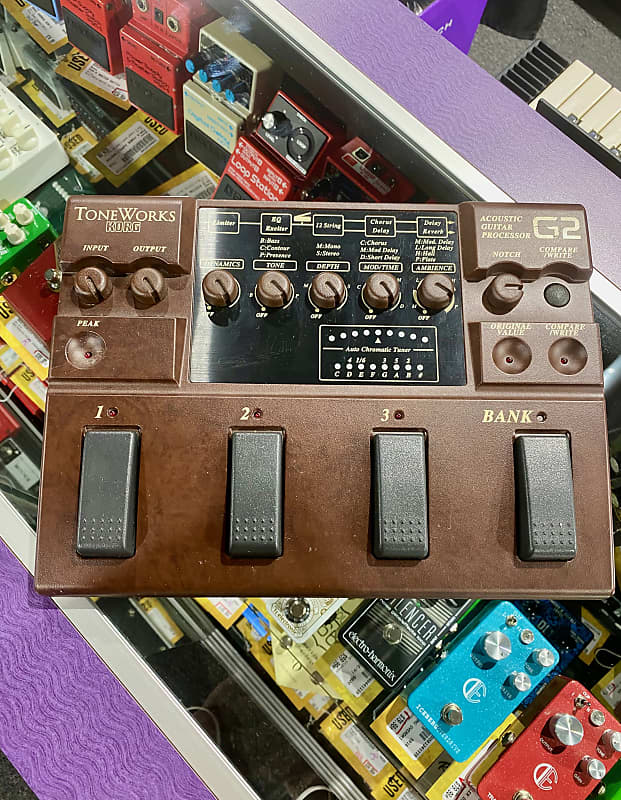 Toneworks G2 Acoustic Guitar Processor Pedal Reverb