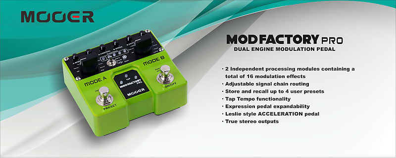 Mooer Mod Factory Pro Modulation Guitar Effect Pedal 16