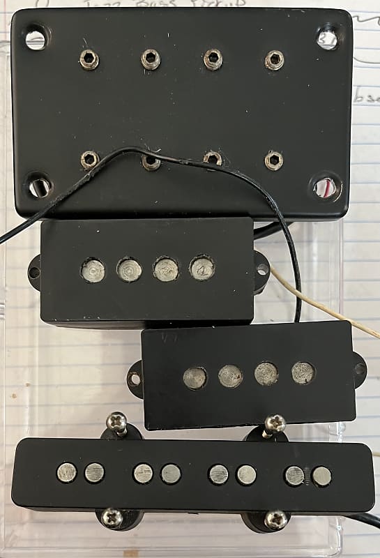 3 bass pickups DiMarzio DP120 Seymour Duncan J2 stacked Jazz | Reverb