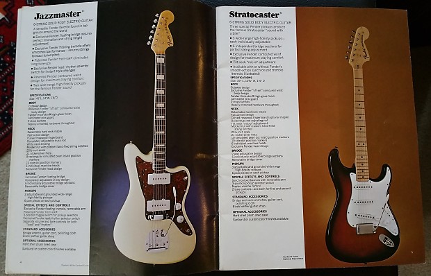 趣味 Vintage 1973 Fender Full Lineup Catalog Vintage 1973 Fender Full Lineup Catalog