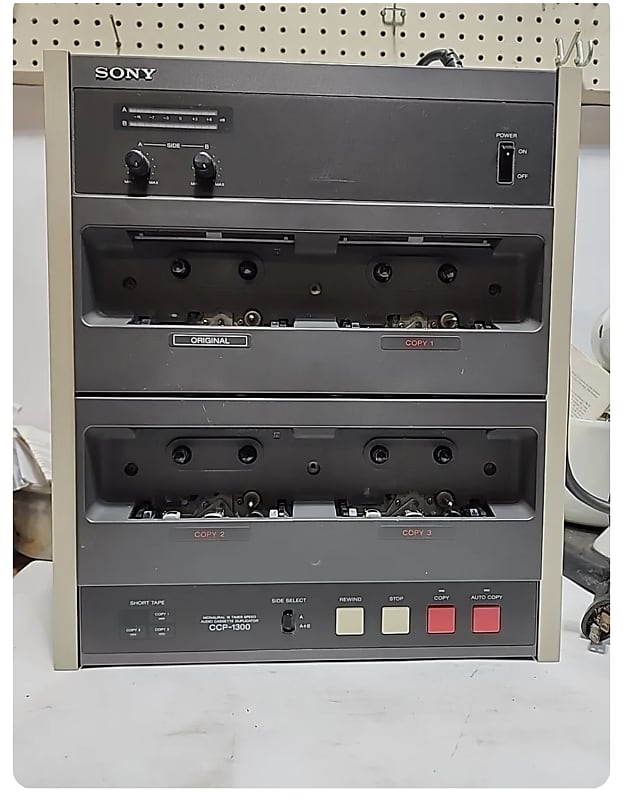 SONY CCP1300 16x high speed cassette tape duplicator (1side Reverb