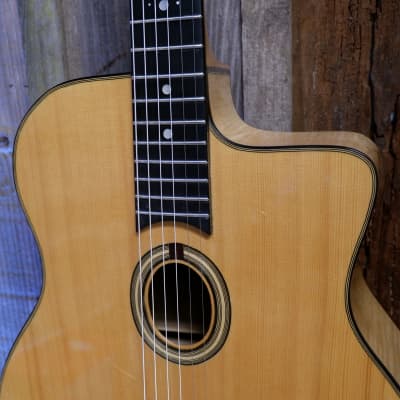 Pierre Anastasio Petite Bouche Gypsy Jazz Manouche Guitar #162D 1991 - Natural image 7