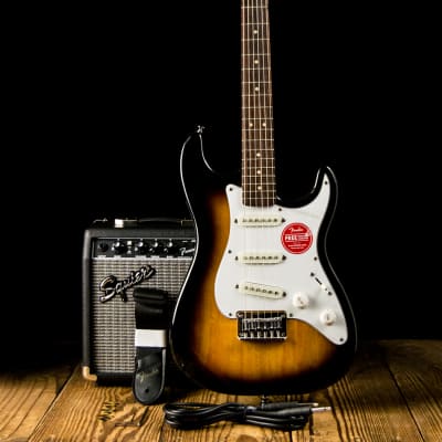 Squier Stratocaster Starter Pack with Frontman 10G Combo Amp