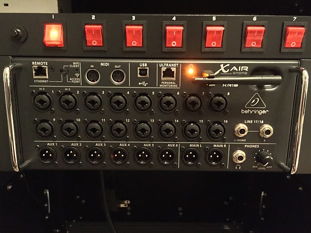 Behringer XR18 X-Air Digital Rack Mixer In Gator Rack Case Behringer XR18 X-Air Digital Rack Mixer In Gator Rack Case