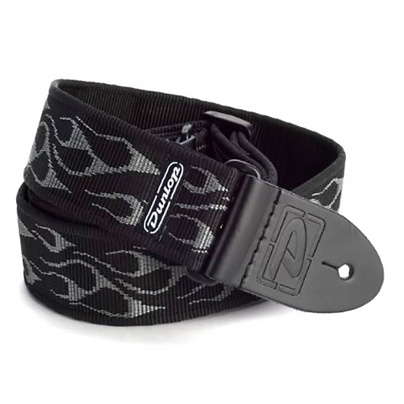 Dunlop D3811GY Flambe Grey Strap image 1