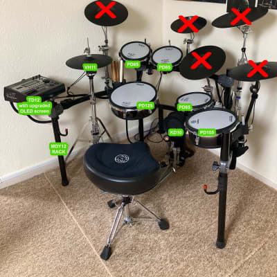 Roland TD12 Electronic Drum Kit - with upgraded OLED display