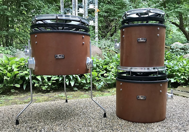Vintage Pearl vari pitch cannon drums/roto toms 10"/12"14" Reverb