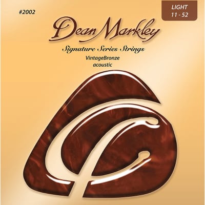 Dean Markley 2002 VintageBronze 85/15 Bronze Acoustic Guitar Strings Light 11-52 image 1