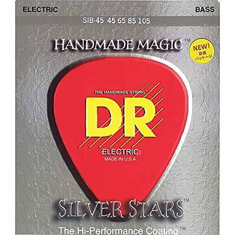 ***DR Silver Stars Coated Bass Strings 45-105 image 1