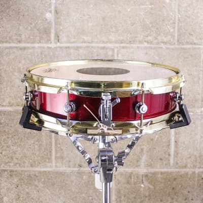 Neil Peart's DW 3 x 13 Red Sparkle Piccolo Snare Drum 1996 - Red Sparkle image 3