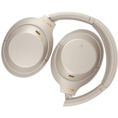Sony WH1000XM4/S Wireless Noise Cancelling Headphones, Silver Pro Stand Kit image 7
