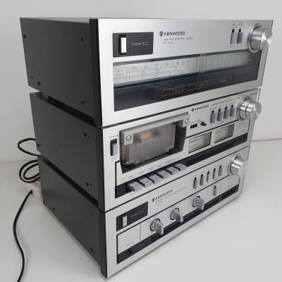 Kenwood KA-300 Amplifier - KX-400 Cassette deck - KT-400 Tuner - Nice Serviced set image 3