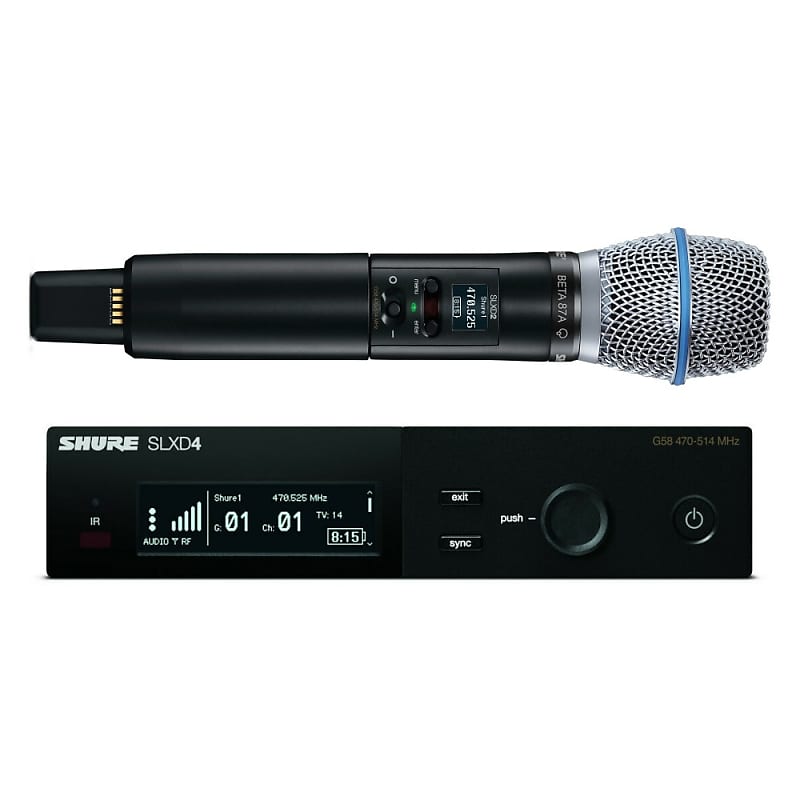 SHURE SLXD24/B87A Handheld Rackmount Digital Wireless Mic System