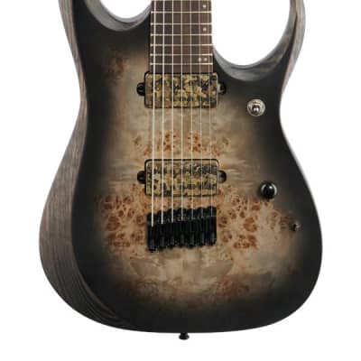 Ibanez Axion Label RGD71ALPA Electric Guitar Charcoal Burst Black Flat image 3