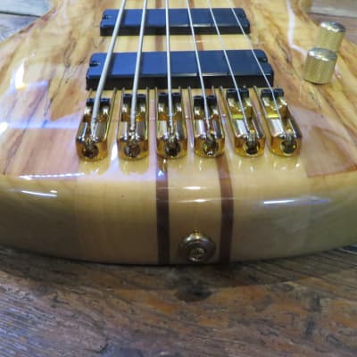 New Dillion USA Custom Shop Active 6 String Bass w/ Case Neck Thru image 6