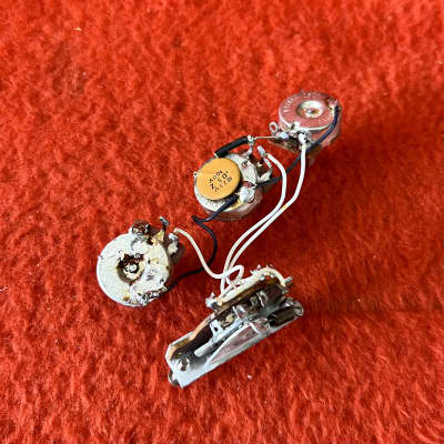 Fender Stratocaster wiring harness pots switch 1979 - CTS 250k original vintage USA image 2